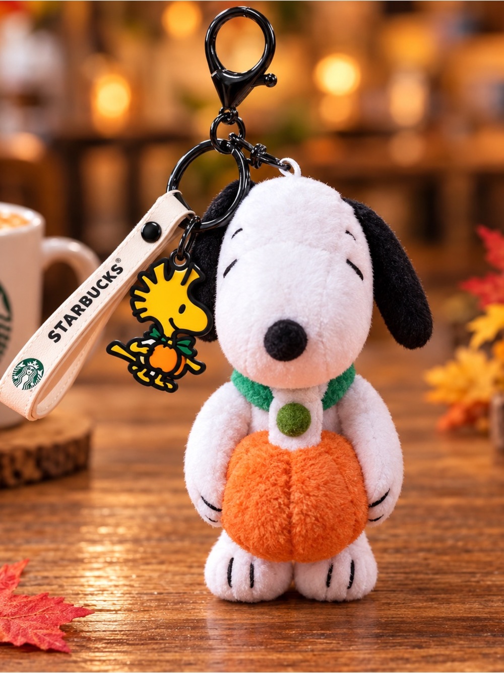 Starbucks Snoopy Plush Keychain Accessory